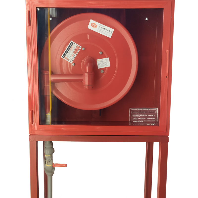 Carrete con Gabinete y pedestal